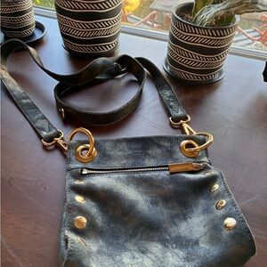 Hammitt Black and Gold Crossbody Bag